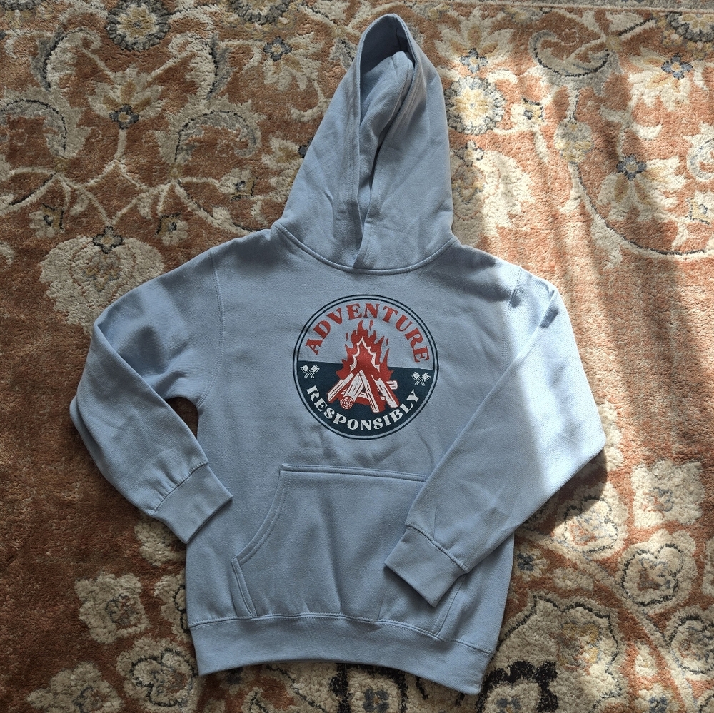 Blue Cotton Hoodie